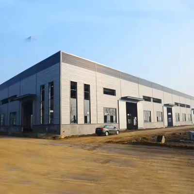 Modern Style Prefab Metal Workshop Factory Building Design Corrosion Proof
