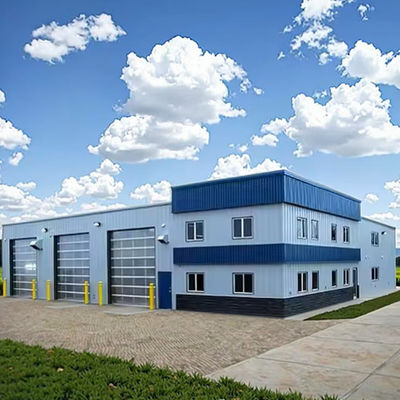 Modern Style Prefab Metal Workshop Factory Building Design Corrosion Proof