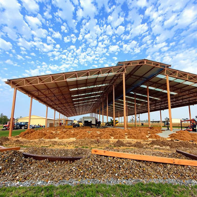 Earthquake Proof Q345 Steel Structure Building Prefab Steel Farm Building For Livestock