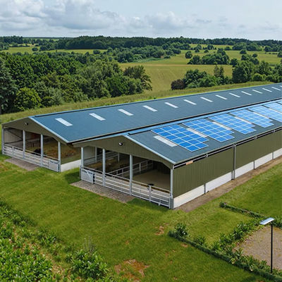 Earthquake Proof Q345 Steel Structure Building Prefab Steel Farm Building For Livestock