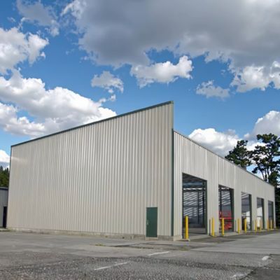 Steel Structure Agricultural Grain Storage Building 18m x 40m x 5m Ventilated Steel Frame Construction