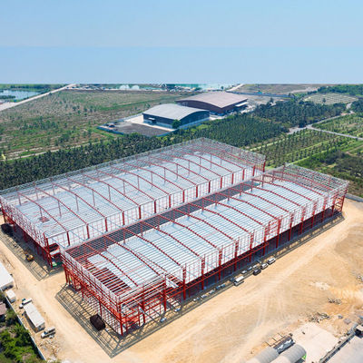 Two Story Steel Frame Commercial Shopping Building 30m x 60m x 10m Mixed Use Retail Construction