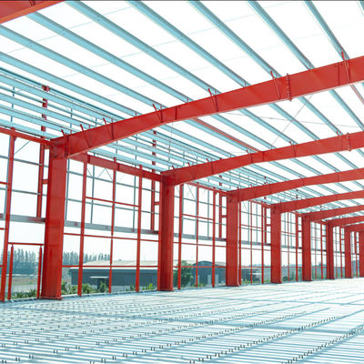 Portal Frame Steel Structure Exhibition Hall Building 50m x 80m x 12m Clear Span Large Space Construction