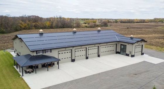 Prefabricated Steel Structure Warehouse For Workshop / Poultry House