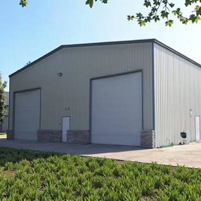 Bolt Connection Prefab Commercial Buildings , Modern Engineering Steel Frame Factory