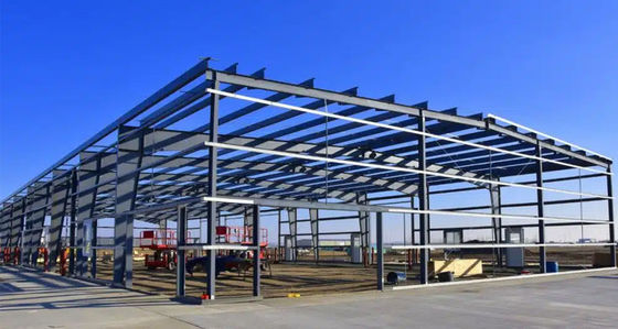 Earthquake Resistant Warehouse Steel Structure Light Frame Metal Buildings ISO 9001 CE