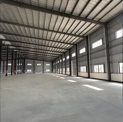 Prefabricated Steel Frame Building Factory Galvanised Or Painted Surface For Storage