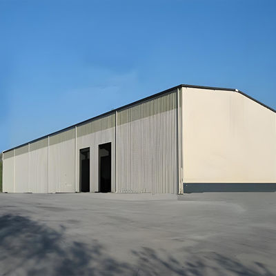 Hurricane Proof Prefab Building Construction , Long Span Steel Construction Warehouse