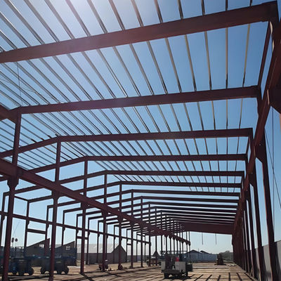 Hurricane Proof Prefab Building Construction , Long Span Steel Construction Warehouse