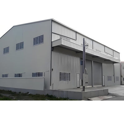 Pre Engineered Metal Warehouse Building With Galvanized Steel Framework 100% Recyclable