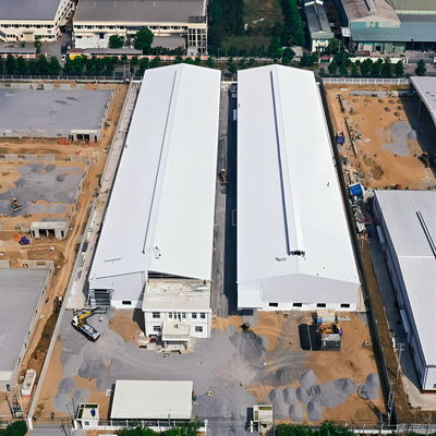 Q345 Warehouse Steel Structure Industrial Steel Building With Heat Insulation System