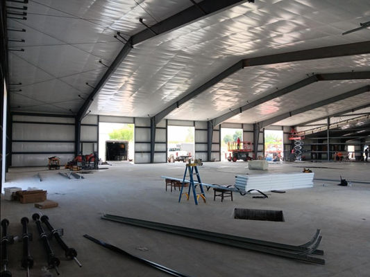 Q345 Warehouse Steel Structure Industrial Steel Building With Heat Insulation System