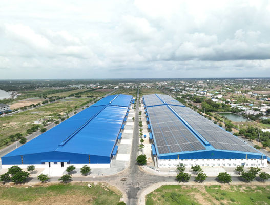Round Bar Brace Warehouse Steel Structure ASTM Standard Prefabricated Warehouse Building