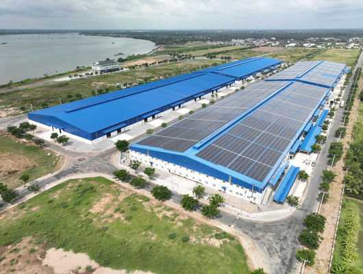 Round Bar Brace Warehouse Steel Structure ASTM Standard Prefabricated Warehouse Building