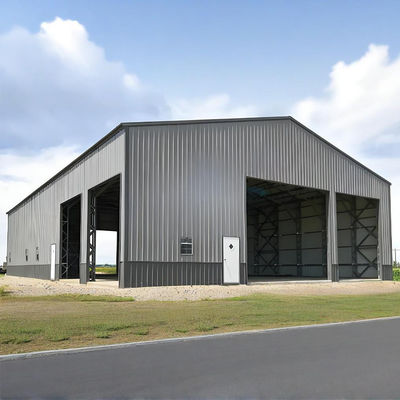 Steel Structure Construction Factory With Mezzanine Floor Warehouse 25m x 65m x 10m Two Level Storage