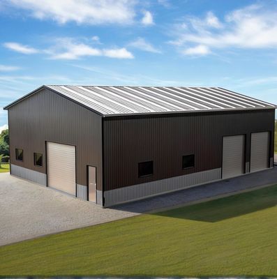 Steel Structure Drive Through Warehouse Building 35m x 55m x 8m Vehicle Access Industrial Storage