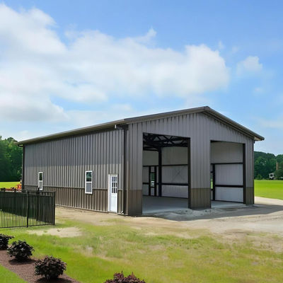 Multi Span Steel Buildings Industrial Warehouse Complex 45m x 90m x 12m Triple Bay Construction