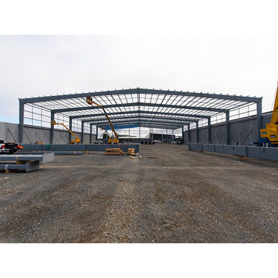 Steel Structure Warehouse For Heavy Equipment Storage 45m x 80m x 13m Reinforced Floor Industrial Building