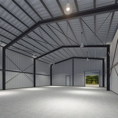 Strong Steel Structure Workshop Commercial Metal Building Construction Steel Structure