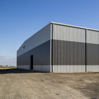 Fireproof Multi Storey Workshop Steel Structure With C And Z Section Steel Purlin
