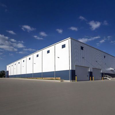 Strong Framework Prefabricated Steel Workshop Buildings 50mm 75mm 100mm Panel Thickness