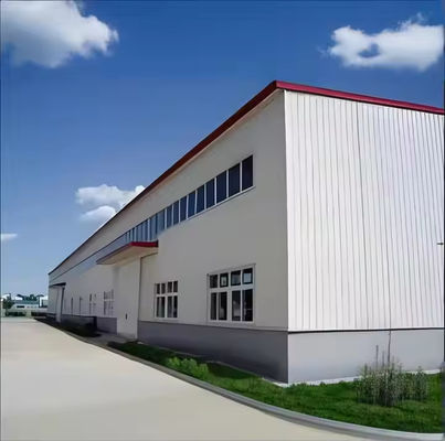 Pre Engineered Industrial Workshop Steel Structure Custom Size Steel Frame Workshop