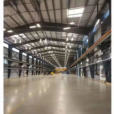 Pre Engineered Industrial Workshop Steel Structure Custom Size Steel Frame Workshop