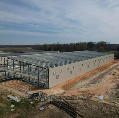 Two Storey Workshop Steel Structure Large Span Steel Frame Building GB ASTM Standard