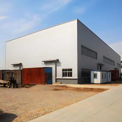 Heavy Steel Structure Fabrication Workshop 40m x 90m x 13m Large Component Steel Frame Building