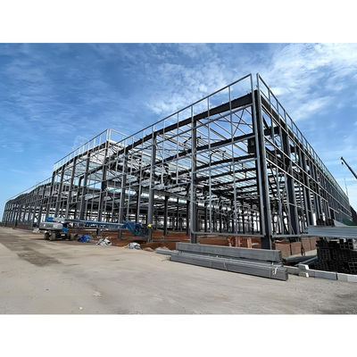 Steel Framed Paint Booth Workshop Facility 25m x 40m x 7m Spray Coating Steel Frame Building Construction