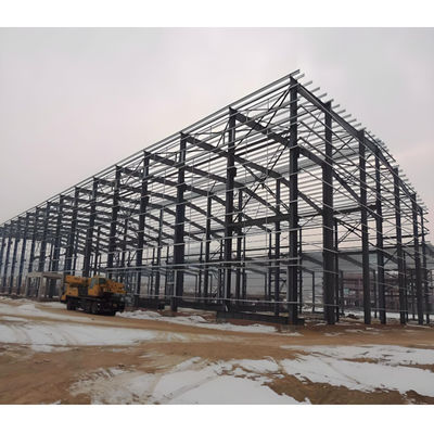 Steel Frame Building Woodworking Workshop 22m x 50m x 7m Dust Extraction Steel Structure Construction