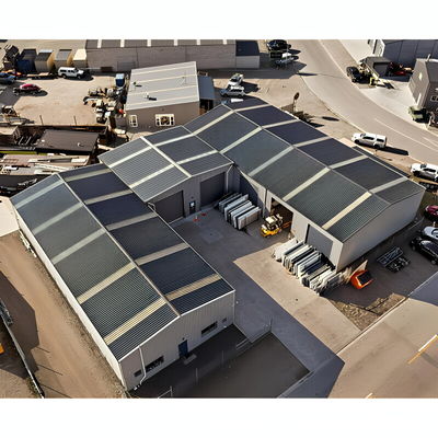 Earthquake Resistance Steel Structure Workshop 1200m2 With Large Span Design