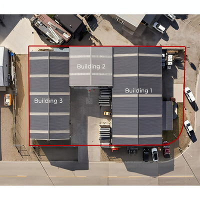 Earthquake Resistance Steel Structure Workshop 1200m2 With Large Span Design