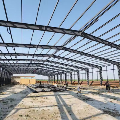 Industrial Usage Prefabricated Multi Storey Building Steel Frame Warehouse ISO 9001 CE