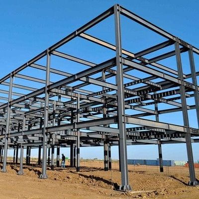 Anti Seismic Steel Shed Construction Weather Resistant Steel Frame Building Workshop