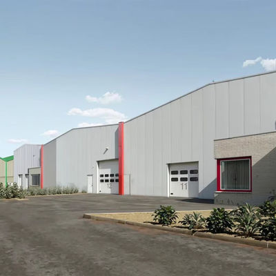 Strong Strength Steel Building Construction Custom Color Light Steel Frame Construction