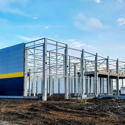Prefabricated Q235B Q355B Steel Structure Factory Building Low Maintenance Fire Proof