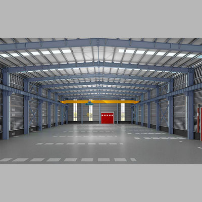 Prefabricated Q235B Q355B Steel Structure Factory Building Low Maintenance Fire Proof