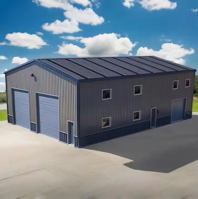 Hurricane Proof Prefabricated Steel Structures Building Large Span 2000-10000mm Height