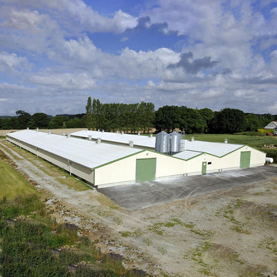 Fully Customizable Chicken House Construction Steel Frame Farm Building ISO Standard