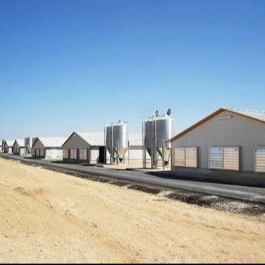 Quick Assembly Steel Structure Poultry House Weather Resistant Metal Poultry Shed