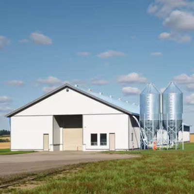 Bolt Connection Steel Structure Poultry House Weather Resistant ISO 9001 CE