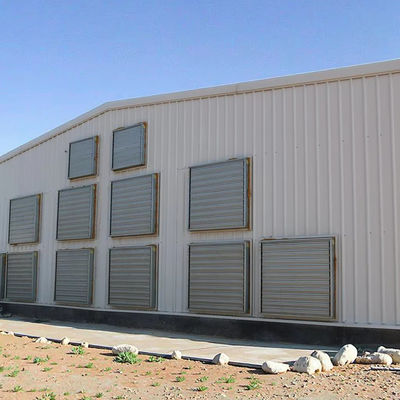 Customized Color Steel Structure Shed Construction Graphic Design For Poultry Farming