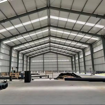 Customized Color Steel Structure Shed Construction Graphic Design For Poultry Farming
