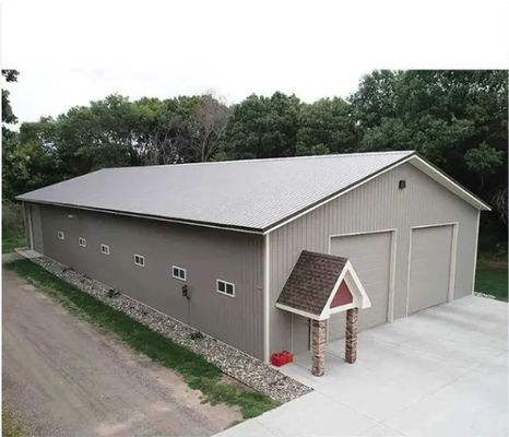 Fixed Windows Steel Structure Cow Shed House Agricultural Farm Building Anti Fire