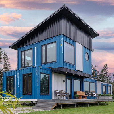 Cold Galvanizing Steel Modular Prefabricated House With Aluminum Window Fast Install