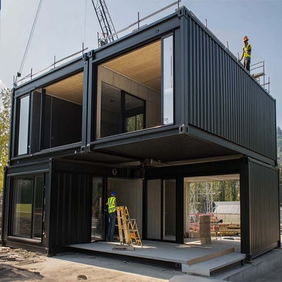 Pre Installed Prefabricated Container Office Building Effortless Assembly ISO Certified