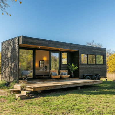 Foldable Flat Pack Container House Office With 50mm Rockwool Sandwich Panel Roofing