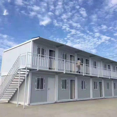 Q235B Galvanized Steel Expandable Modular House 2 Storey Expandable Prefab Homes