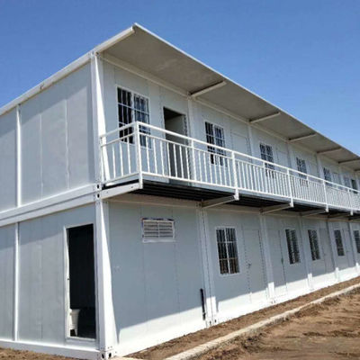 Q235B Galvanized Steel Expandable Modular House 2 Storey Expandable Prefab Homes